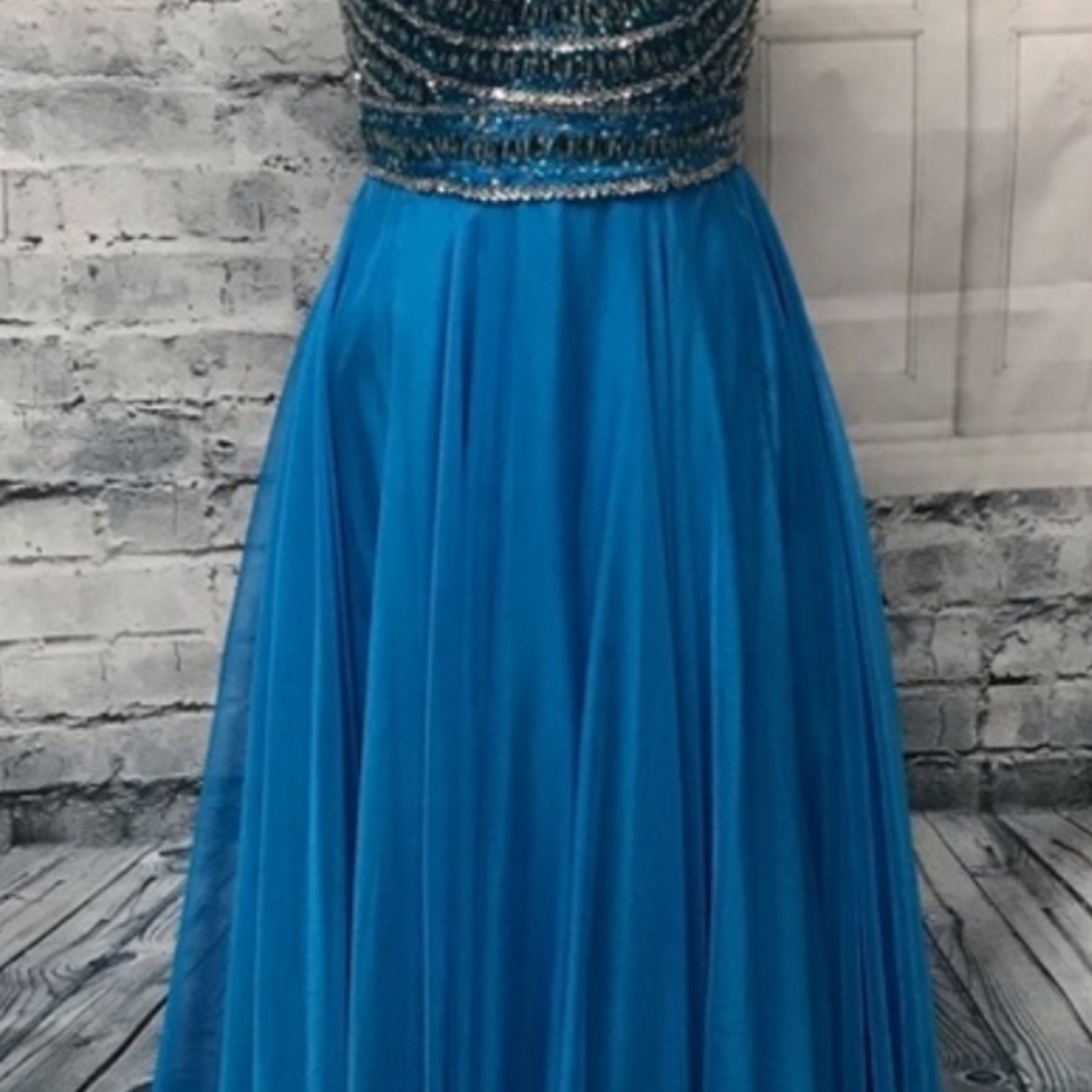 Sherri Hill Vibrant Blue Dress